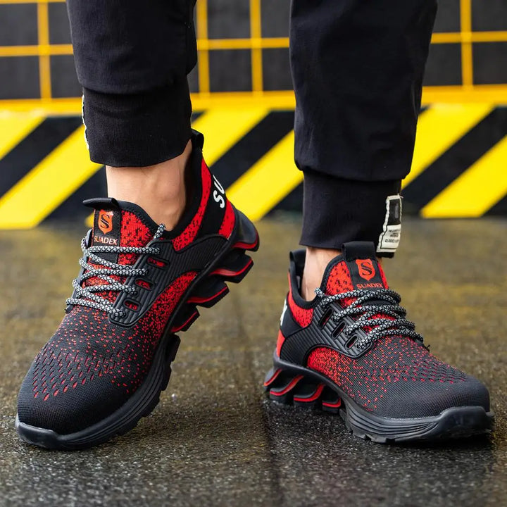 SUADEX Men Women Safety Shoes Steel Toe Boots Anti-Smashing Work Shoes Lightweight Breathable Composite Toe