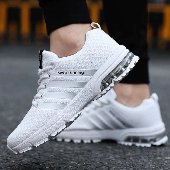 Breathable Casual White Slip-On Sneakers