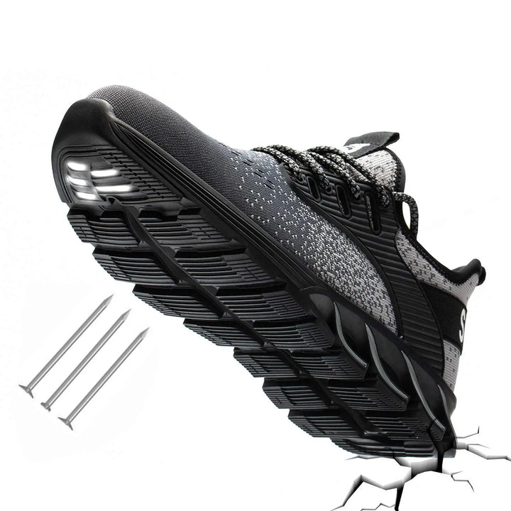 SUADEX Men Women Safety Shoes Steel Toe Boots Anti-Smashing Work Shoes Lightweight Breathable Composite Toe